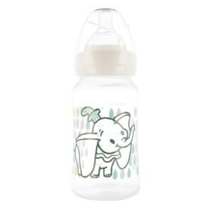 Biberon cu Gat Larg 240 ml Tetina din Silicon 3 Pozitii Little Treasures-main-thumb