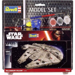 Figurina Kit de Asamblare Star Wars 1/241 Model Set Millennium Falcon 10 cm-main-thumb