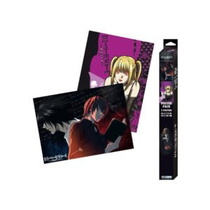 Set 2 Postere Death Note - Chibi - L vs Light & Misa (52x38)-main-thumb