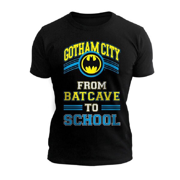 Tricou Batman - Batcave to School Negru - S