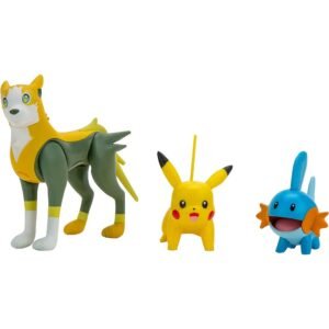 Set 3 Mini Figurine Articulate Pokemon - Mudkip & Pikachu & Boltund-main-thumb