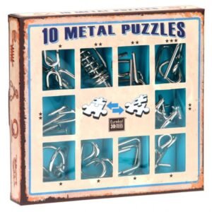 10 Metal Puzzles Set - Albastru-main-thumb