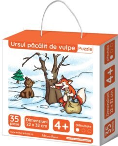 Ursul pacalit de vulpe - puzzle educational 35 piese | Diana-main-thumb