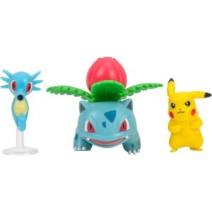 Set 3 Mini Figurine Articulate Pokemon - Pikachu 02, Horsea, Ivysaur-main-thumb