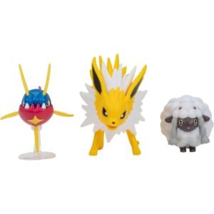 Set 3 Mini Figurine Articulate Pokemon - Wooloo, Carvanha, Jolteon-main-thumb