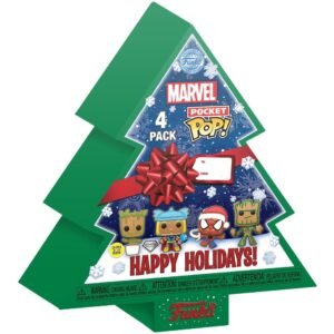 Set 4 Figurine Pocket POP Marvel - Tree Holiday Box-main-thumb