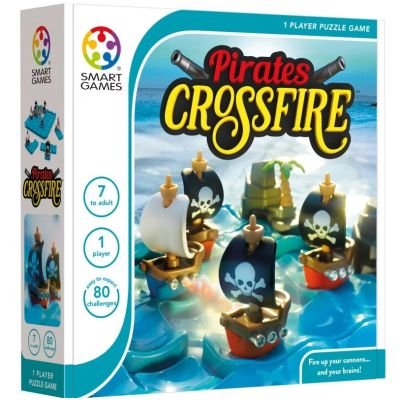 Joc de logica Pirates Crossfire cu 80 de provocari limba romana