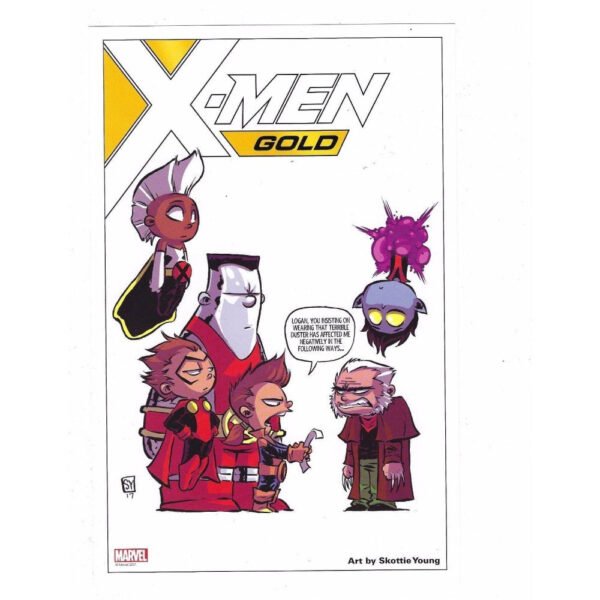 X-Men Gold 01 Skottie Young Variant Lithograph