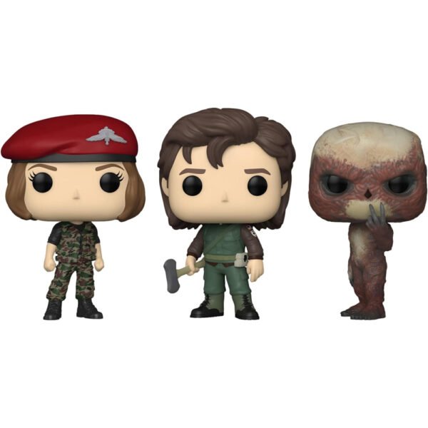 Set 3 Figurine Funko POP TV ST S4 - Hunter Robin/Steve/Vecna