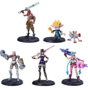 Set 4 Figurine Articulate League of Legends Heimerdinger, Jinx, Vi, Caitlyn, Ekko-main-thumb