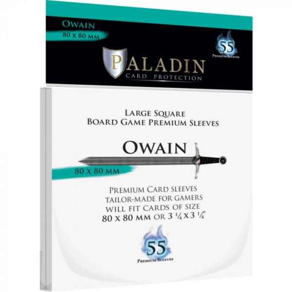 Paladin Card Sleeves: Owain - Large Square, 8 x 8 cm