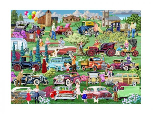 Puzzle din lemn - Vintage Cars - 200 piese