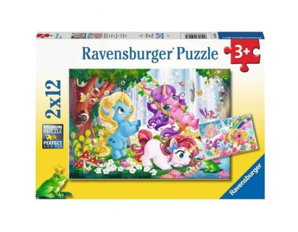 Set 2 puzzle pentru copii - Lumea Magica a Unicornilor